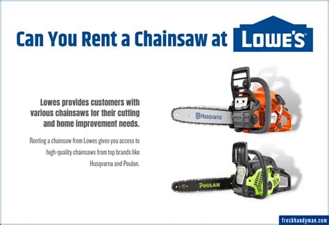 lowes rent chainsaw|More.